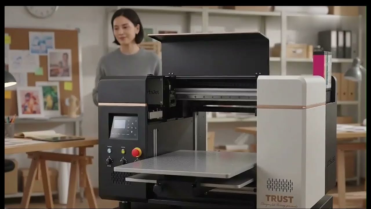 Vídeo de la impresora UV ArtisJet Trust 2026